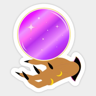 Crystal Ball in my Grasp Sticker